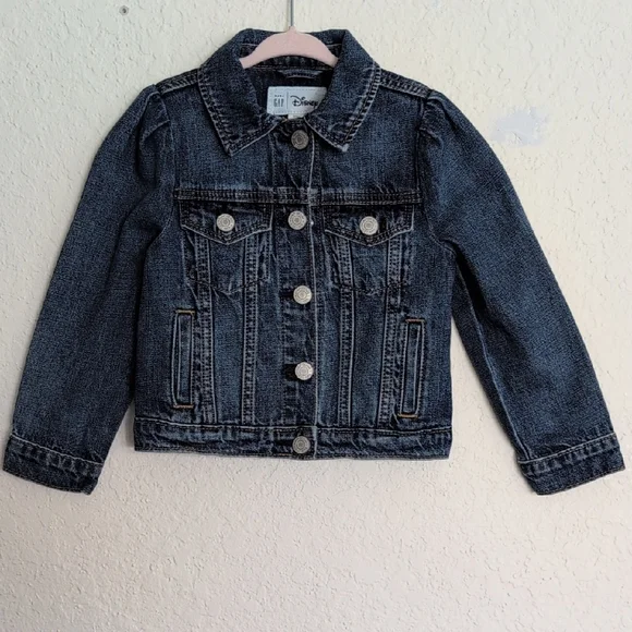Gap Disney Kids Jean Jacket - Dark Blue - Picture 3 of 8